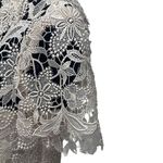 Modern Trousseau 100% Silk Custom Full Lace Wedding Dress Size Small Photo 5