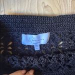 L'Academie  Charcoal Crochet Knit Skirt Photo 1