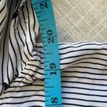 Grace and Delancy Striped French Bull Dog Print Button Down Shirt Size 8 White Photo 3