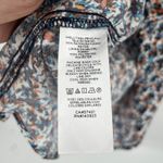 Loft Abstract Floral Midi Dress Sz 4 3/4 Sleeve Preppy Slit Work Cottage Fall Photo 8