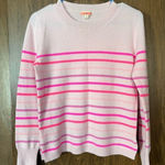 J.Crew Cashmere crewneck sweater in ombré stripe Pink Photo 0