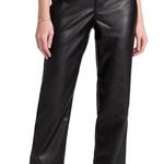Madewell Women’s The Perfect Vintage Straight Jean Pleather Faux Leather Pants Photo 0