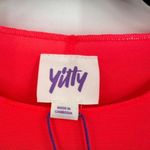 Fabletics NWT‎  x Yitty Mesh Me Smoothing LS Sheer Bodysuit Neon Pink Small Photo 2
