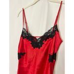 Vintage Y2K Intimissimi Silk and Lace Slip Dress in Red and Black sz. M Size M Photo 4