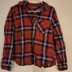 Primark  Women's Red Blue Plaid Long Sleeve Dress Shirt Size 10 Photo 0