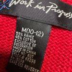 Vintage Work in Progress Embroidered Sweater Vest sz M Christmas Red Size M Photo 3