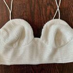 ZARA PERFECT FOR WEDDING  Oyster White Beaded Crop Top Size Small Photo 1