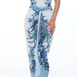 FLAX MAKER BLUE AND WHITE SARONG WRAP COVERUP Size M Photo 1