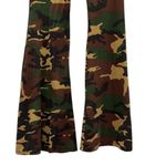 Shop My Trend Camo Camouflage High Rise Flare Bell Bottom Stretch Legging Pant S Green Photo 7