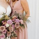 Blush Pink Bridesmaid Dress Size M Photo 0