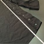 ✨ Raquel Allegra Women’s Black Asymmetrical Button Long Sleeve Top Small Black Photo 11