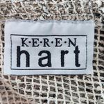 Keren Hart Natural Loose Knit Cardigan with Oversized Button Detail Size XXL Tan Photo 7