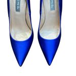 SJP Shoes Womens Size 36 Blue Satin Bow Stiletto Heels Pointed Toe Made in Italy Photo 1