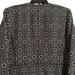 Nine West  Chic and Elegant Black and White Open Front Floral Blazer Size 12 Photo 4