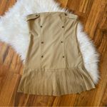 Maeve Anthropologie  Strapless Pleated Mini Dress Photo 3