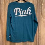 PINK - Victoria's Secret Victoria’s Secret Pink Women’s Small Teal Long Sleeve Button Down Shirt Top Photo 1