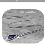 Silver 36" Long Faced Cristal long Sweater Necklace green Womens
Jewelry Photo 9