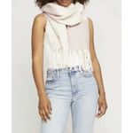 Gentle Fawn NWT  Huntington Scarf Pink|Cream Fringe Soft Knit 72” X 16” Photo 2