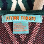 Flying Tomato Teal Boho Aztec Sweater Dress Size Large Photo 5