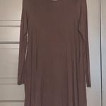 Mittoshop  Brown Long-Sleeve Swing Dress Photo 0