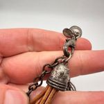 Chico's Chico’s black beaded layered multi-strand twisted necklace leather cord‎ Chunky Photo 5