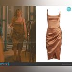 House Of CB  NEW Bianca Satin Cocktail Brown Dress XS Photo 1