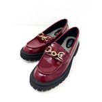 Seychelles  Burgundy Red Patent Leather Loafers Photo 2