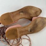 Madewell Arielle D'Orsay Pointed Toe Suede Ankle Wrap Flat in Pink Size 9 Photo 9