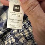 NWT Nom Marais Blue White‎ Plaid Jumpsuit XL Size undefined Photo 7