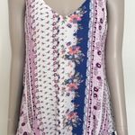 Living Doll Floral Paisley Boho Tank Top Photo 0