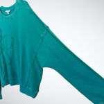 easel  Flower Patch Terry Knit in Atlantis Green Size S Photo 5