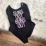 Missguided Ombré Suns Out Buns Out Black One Piece Swimsuit Photo 1