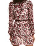 Monique Lhuillier ML  Velvet Devore Burnout Paisley Mini Dress in Pink size 10 Photo 1