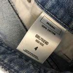 EXPRESS Women Jeans Girlfriend High Rise Tuxedo Stripe Light Wash 4 Photo 3