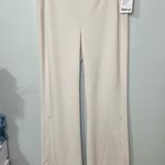 Lululemon Brushed Softstreme Rib Zip Flare Pants White Opal 14 Nwt Photo 4