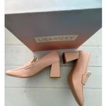 Lisa Vicky Women's Pink Block Heel Loafers Size 10 Photo 4