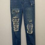 American Eagle Super Hi Rise Distressed Jegging Size 6 Photo 0