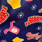 A Christmas Story Pajama Pants Leg Lamp Pink Bunny Size Large Blye comfy PJ’s Blue Photo 1