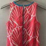 Crown & Ivy  Coral Seashell Print Eyelet Shift Dress NEW Photo 5