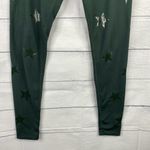 Jessica Simpson Womens The Warmup Green Star Ankle Leggings size Small Photo 3