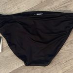 Kenneth Cole Black Bikini Swimwear ruched NWT xl Photo 2