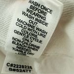 Women’s White Stretch Capris High Rise Sz 6 Eyelet Hem Coastal Vacay Feminine Photo 5