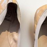Tory Burch  Caroline Patent Leather Ballerina Flats Shoes Nude Beige Size 7.5 M Photo 2