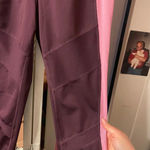 Tangerine  MAROON AND PINK COLOR BLOCK 7/8 LEGGINGS Photo 3