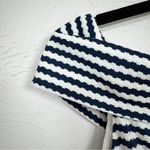 Hutch  Blue White Striped Off Shoulder Asymmetrical Mini Dress Womens S Preppy Photo 13