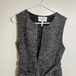 BCBGeneration Sleeveless Boucle Cardigan Sweater Coat Gray S Photo 3