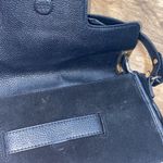 Sam Edelman Terri flap black leather snakeskin detail hand bag/purse Photo 8