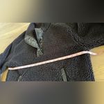 Athleta l Cozy Sherpa Snap Sweatshirt in Black size medium Photo 8