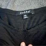 Zobha  Women's Burnout Print Crop Tank Top in black size XXL Photo 3