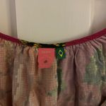 Farm Rio  Women’s Floral Tiered Tie Front Blouse Photo 3